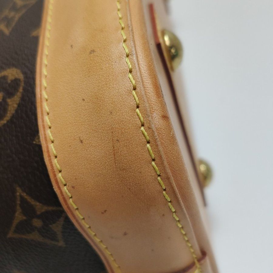 Louis Vuitton (LV) Alma小號植鞣革Monogram印花貝殼包手提包-13