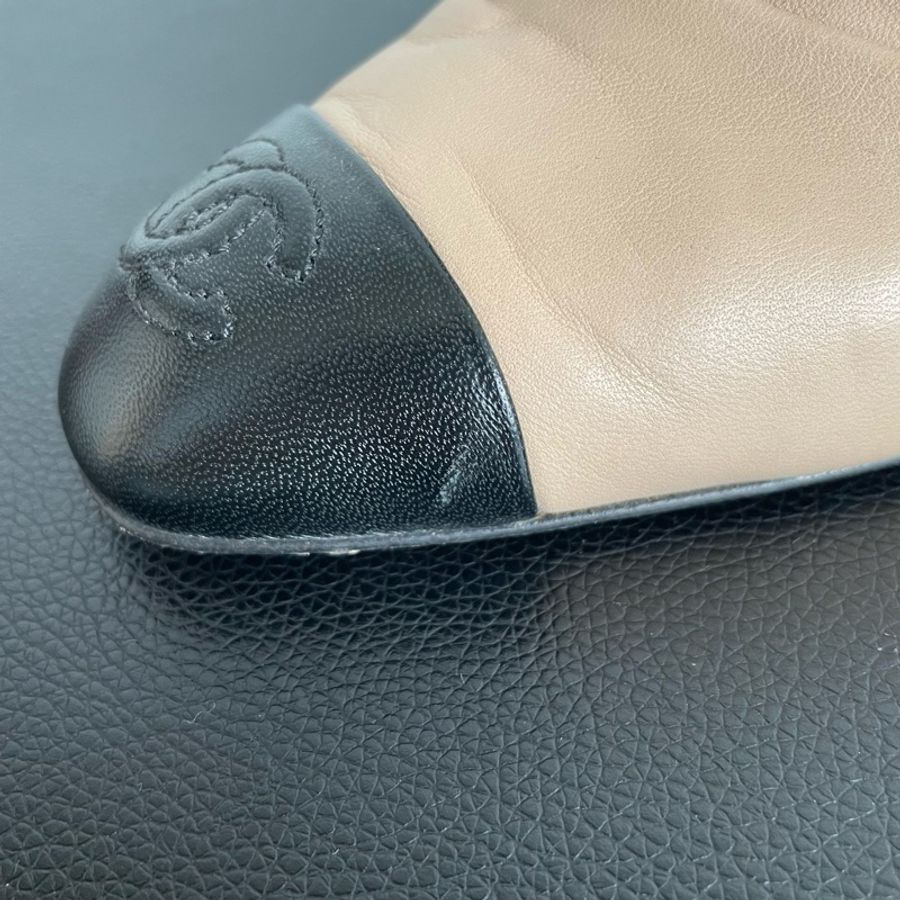 Chanel 香奈兒 珍珠奶茶色高跟鞋 尺寸:35.5碼 鞋跟:9cm-7