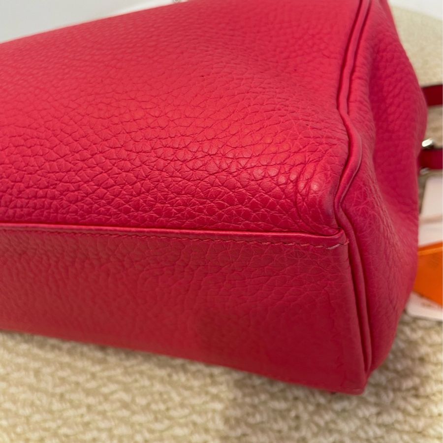 愛馬仕Hermes 玫紅色雙肩包-7