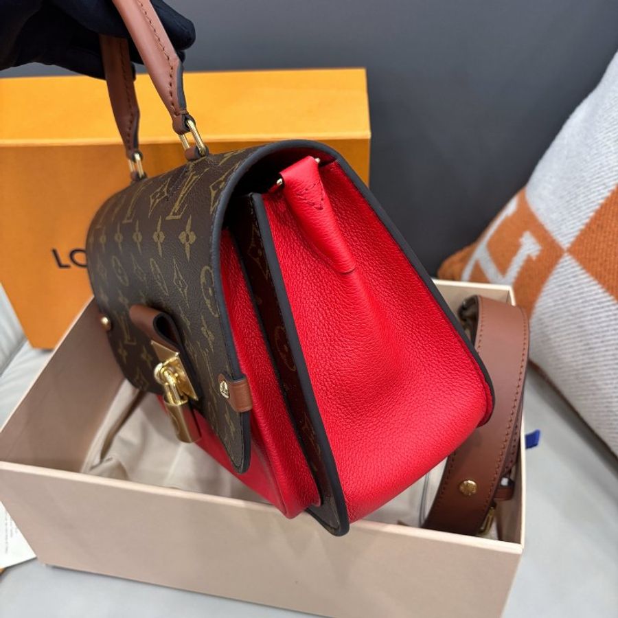 閒置新 路易威登/Louis Vuitton 老花Vaugirard鎖頭郵差包-3