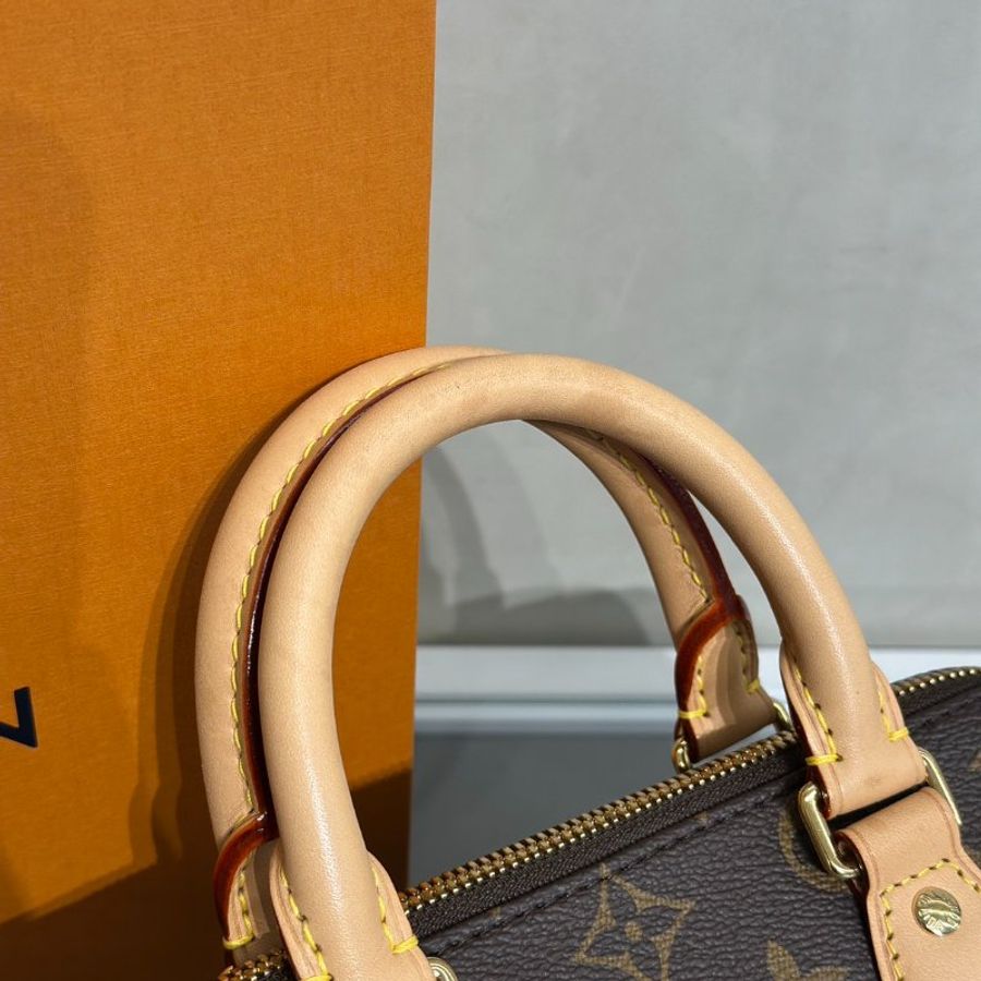LOUIS VUITTON Speedy bandouliere 20 - 米邊背帶-6