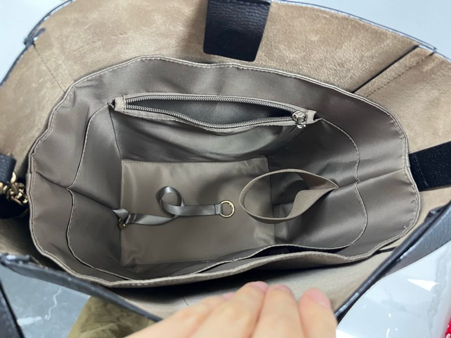 Valextra medium bucket bag 中號黑色水桶包,帶掛包、小卡-3