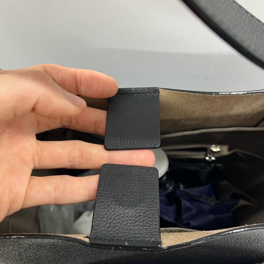 Valextra medium bucket bag 中號黑色水桶包,帶掛包、小卡-5