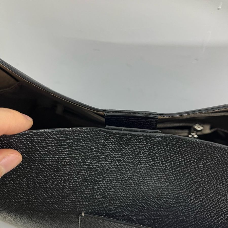 Valextra medium bucket bag 中號黑色水桶包,帶掛包、小卡-6