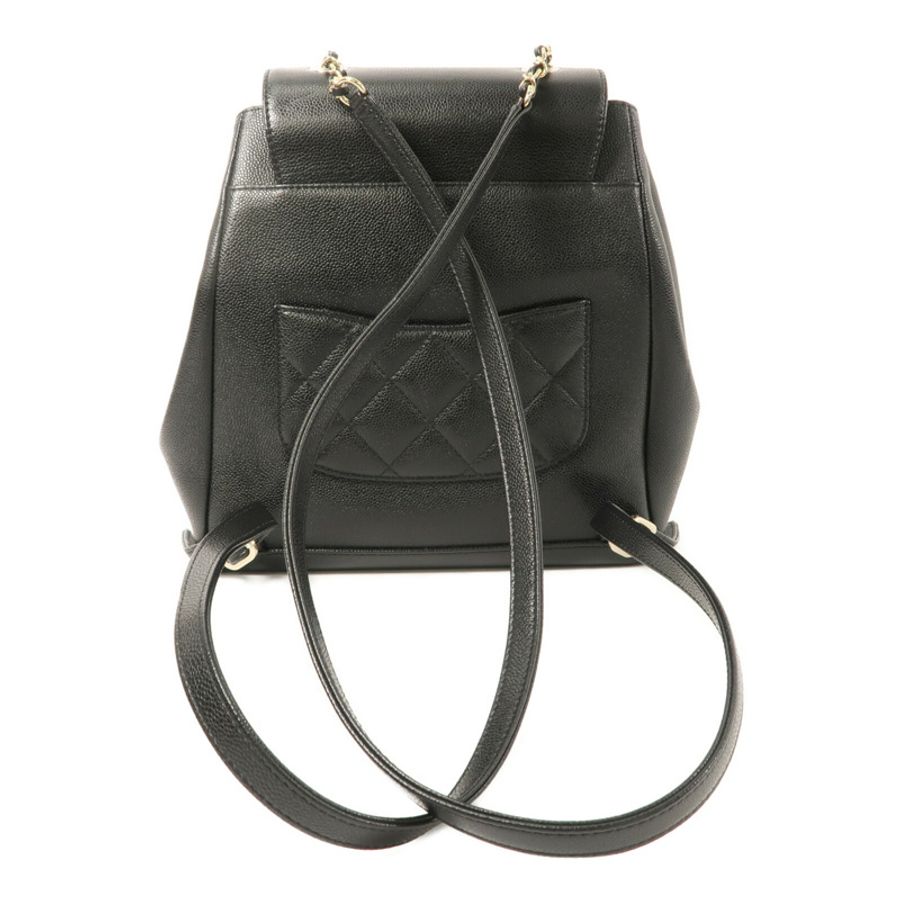 CHANEL 牛皮皮革Business Affinity Backpack鏈帶背包-1