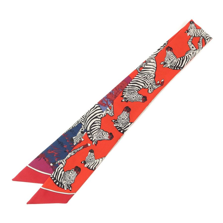 HERMES 絲質Twilly絲巾-1