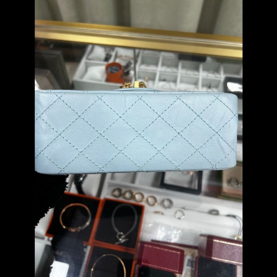 Chanel 2.55大mini
淡藍色-5