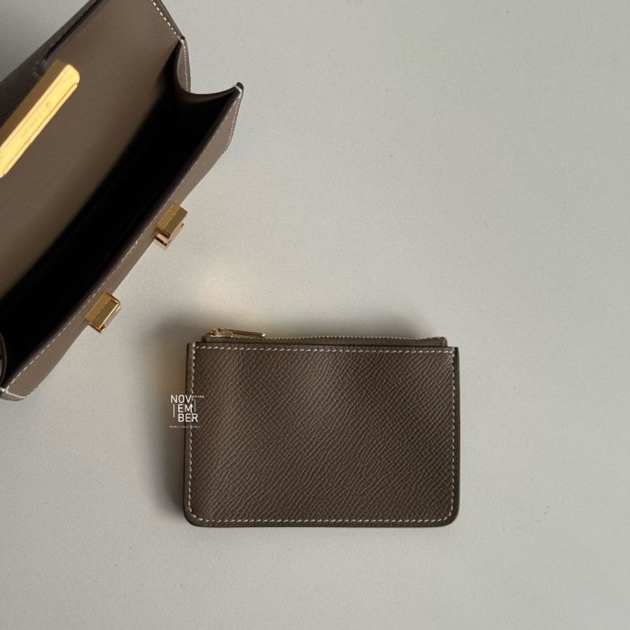 全新🤎 Hermès 愛馬仕 Constance Slim 大象灰金釦-4
