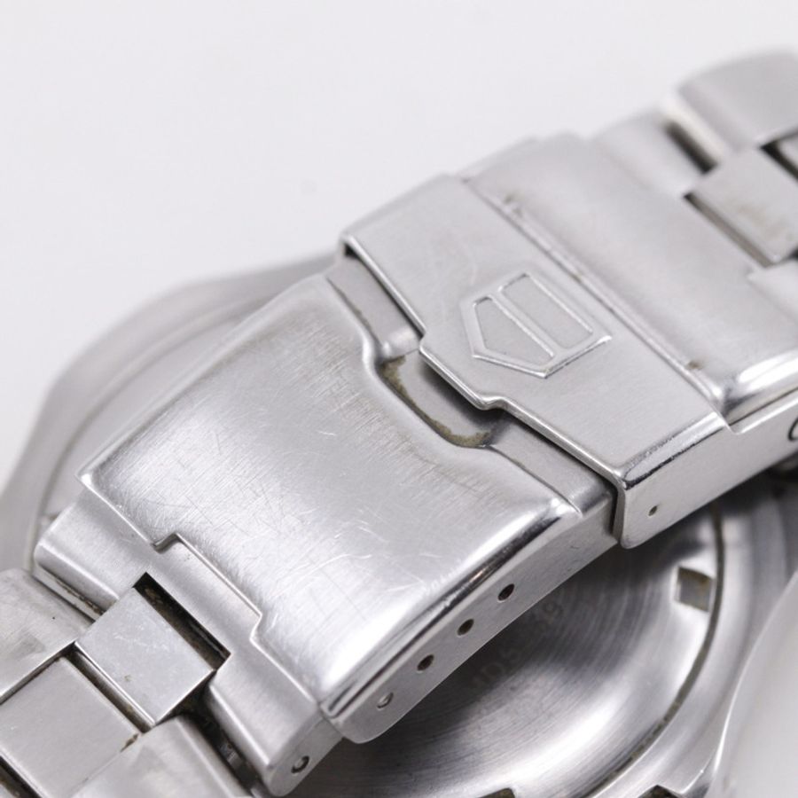 TAG Heuer 2000 專屬腕錶 WN1112 不鏽鋼石英模擬藍色錶盤男士腕錶-6