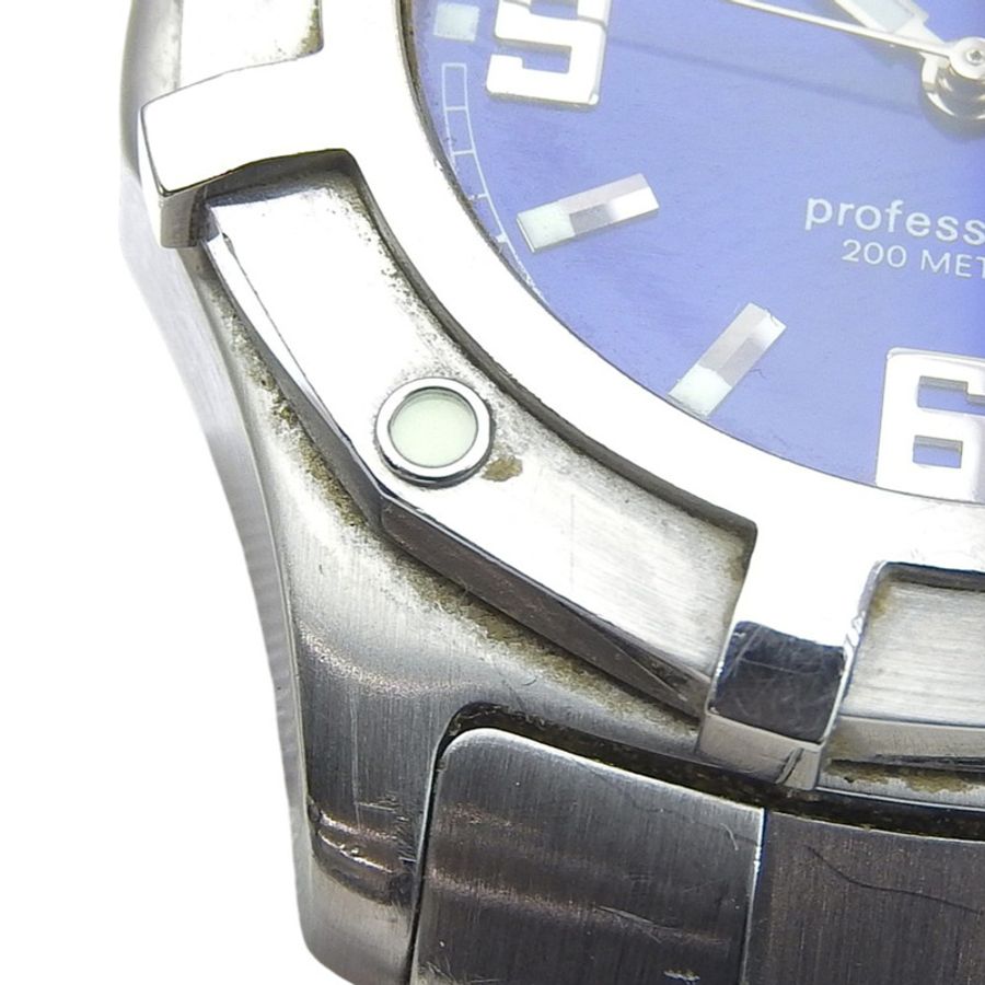 TAG Heuer 2000 專屬腕錶 WN1112 不鏽鋼石英模擬藍色錶盤男士腕錶-7