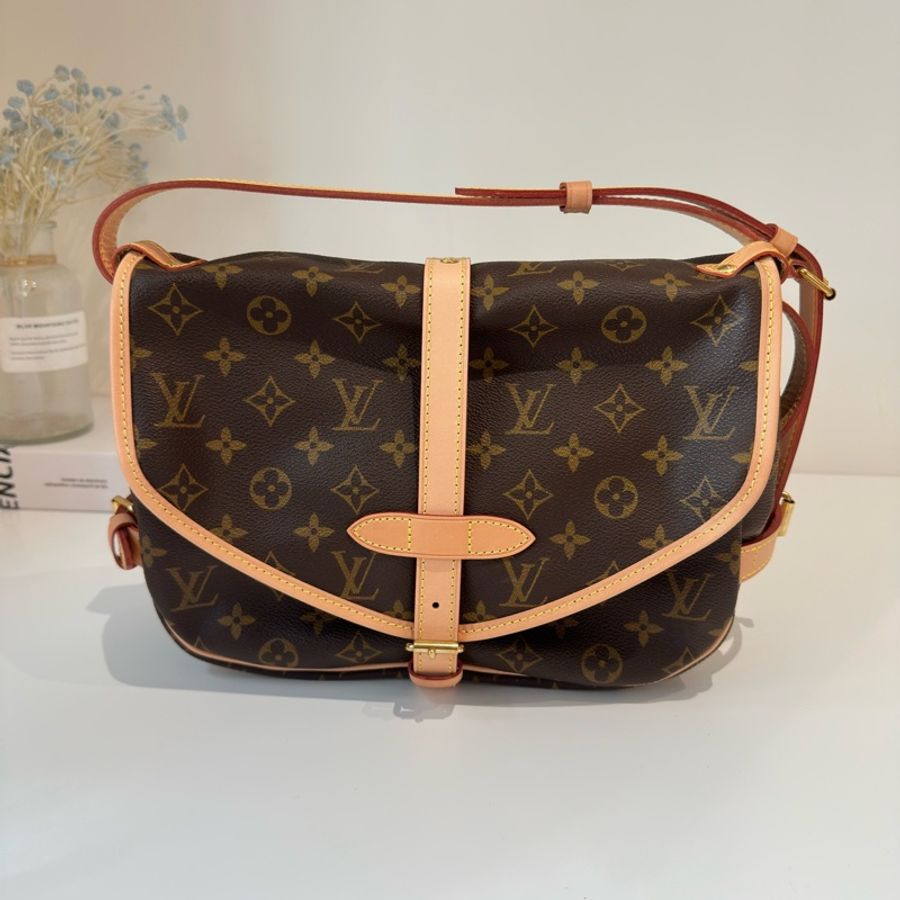 Louis Vuitton • 經典老花雙子星馬鞍包 小號-4