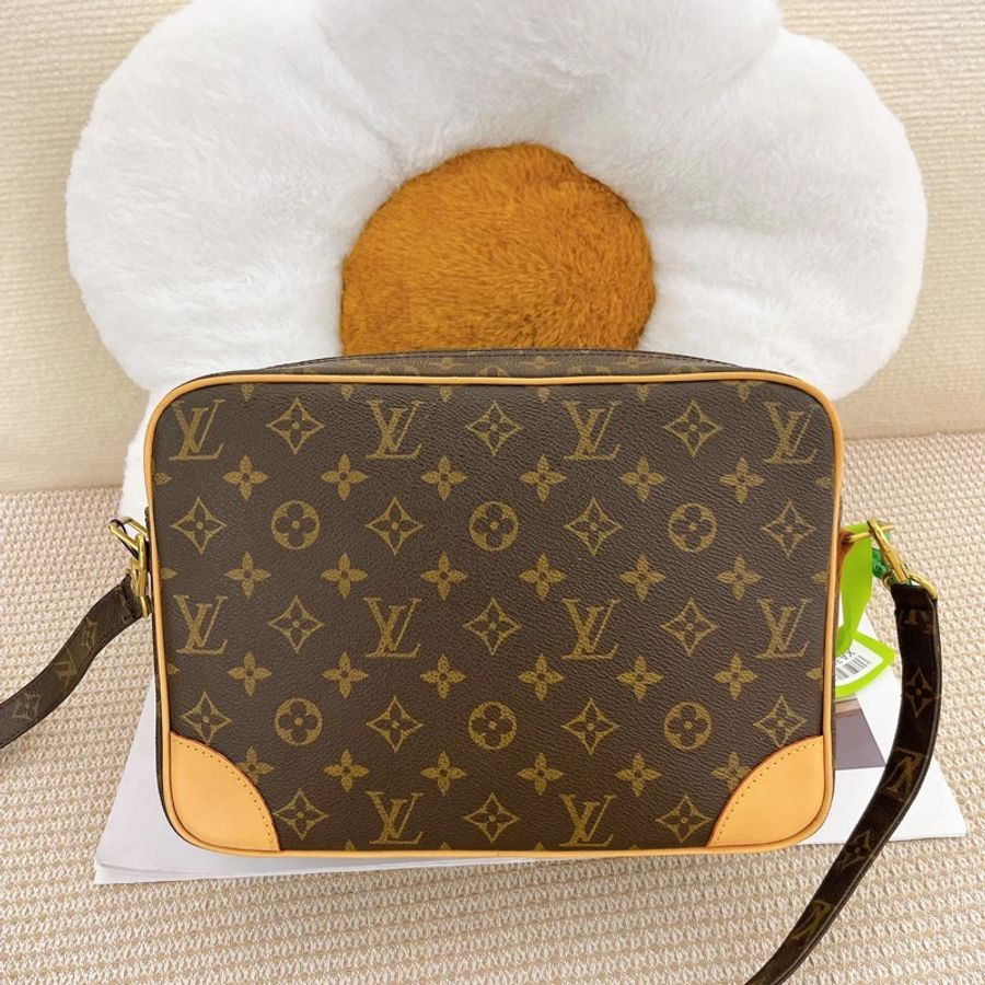 Louis Vuitton •經典老花雙層相機包 專櫃復刻同款-2