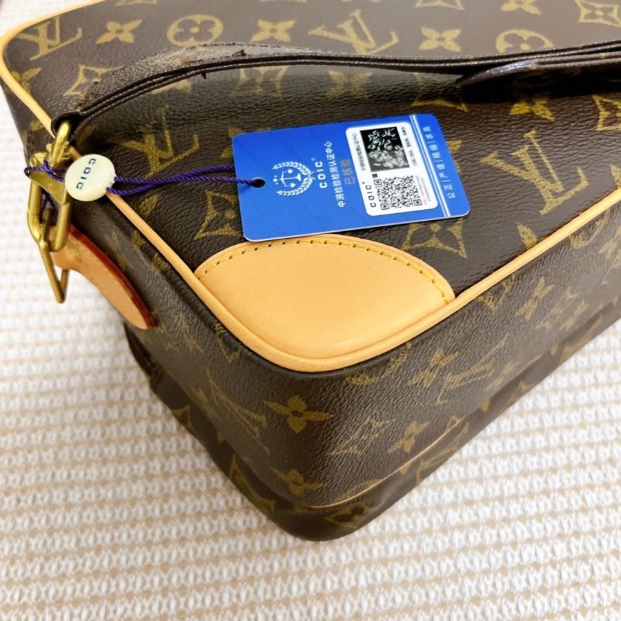 Louis Vuitton •經典老花雙層相機包 專櫃復刻同款-8