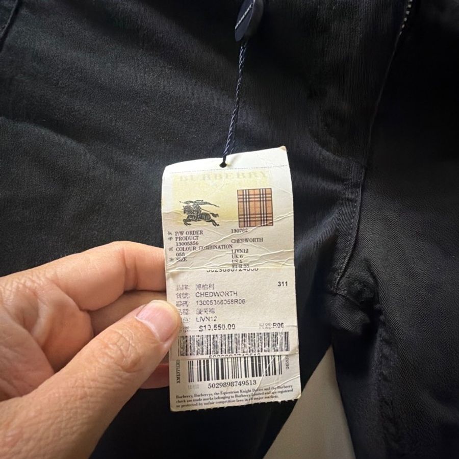 Burberry 黑色 休閒長褲 義大利 新品-2