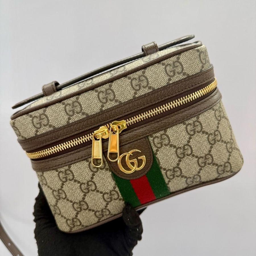 GUCCI OPHIDIA GG 小號化妝盒兩用肩背包816357-0