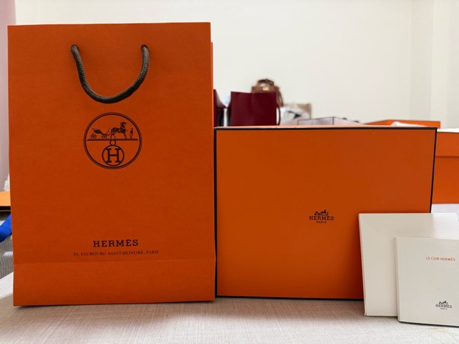 Hermès Mini Evelyne TPM Etoupe 大象灰 銀扣|2024購入 附購證-7