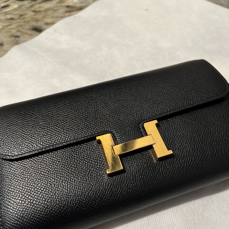 Hermes 黑 Epson 牛皮金釦Constance To Go-1