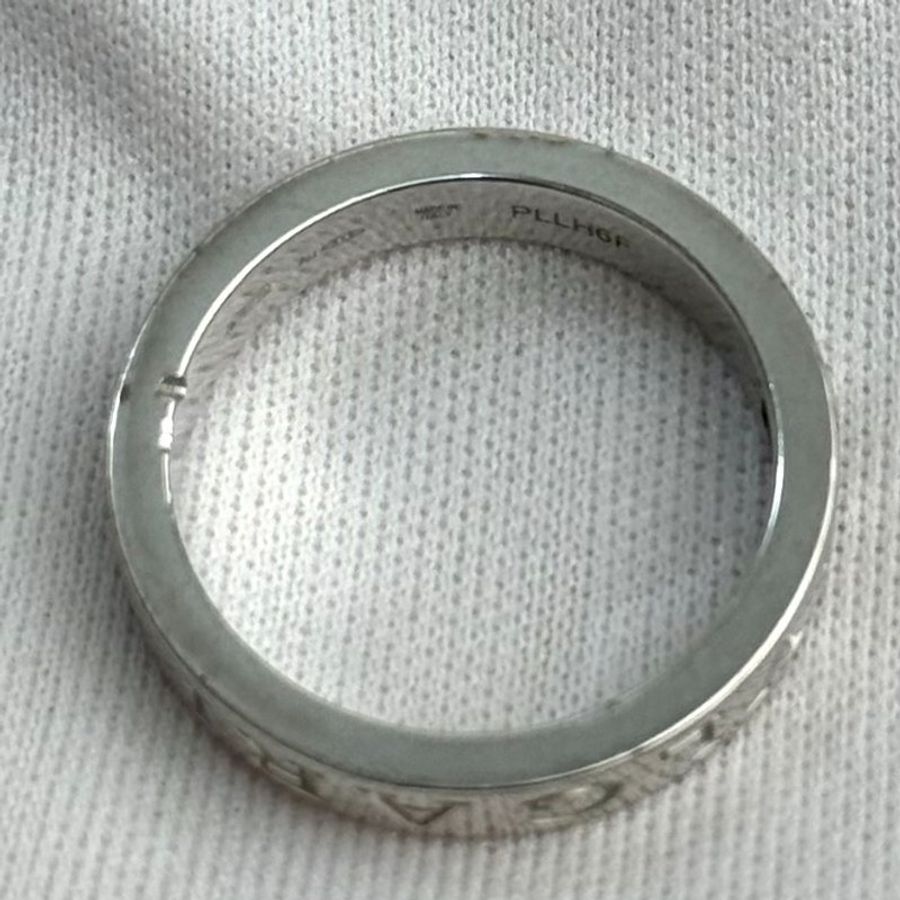 BVLGARI寶格麗B.ZERO1白金帶鑽戒指-5