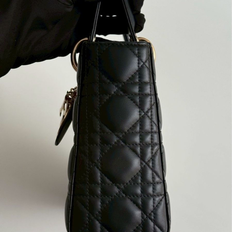 98新🖤 Dior 迪奧 Lady Dior 五格黛妃包 黑色-8