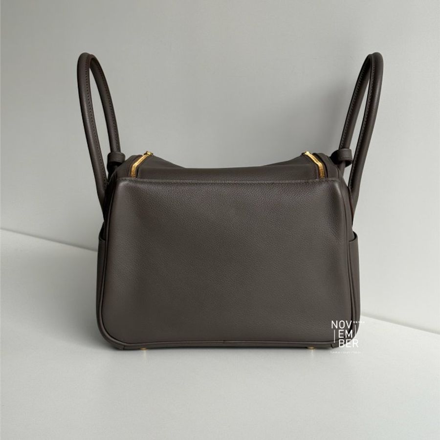 99新🆕 全配有購證🙌🏻 Hermès 愛馬仕 Lindy 26錫器灰金釦-5