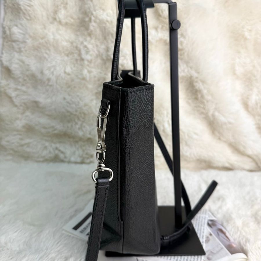 BALENCIAGA SHOPPING 購物袋 黑色 牛皮革 XXS 光面皮革-2