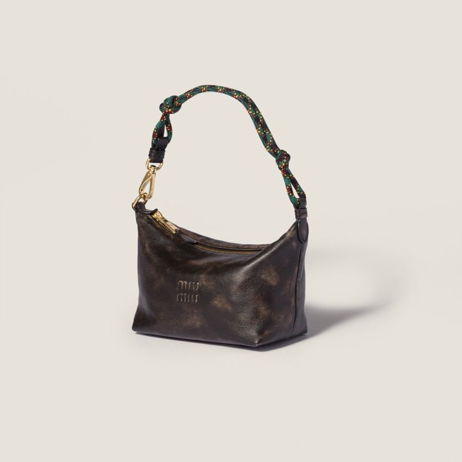 Miu Miu 女士 繩索手柄手拿包均碼碼18.5cm*10cm*14cm-3