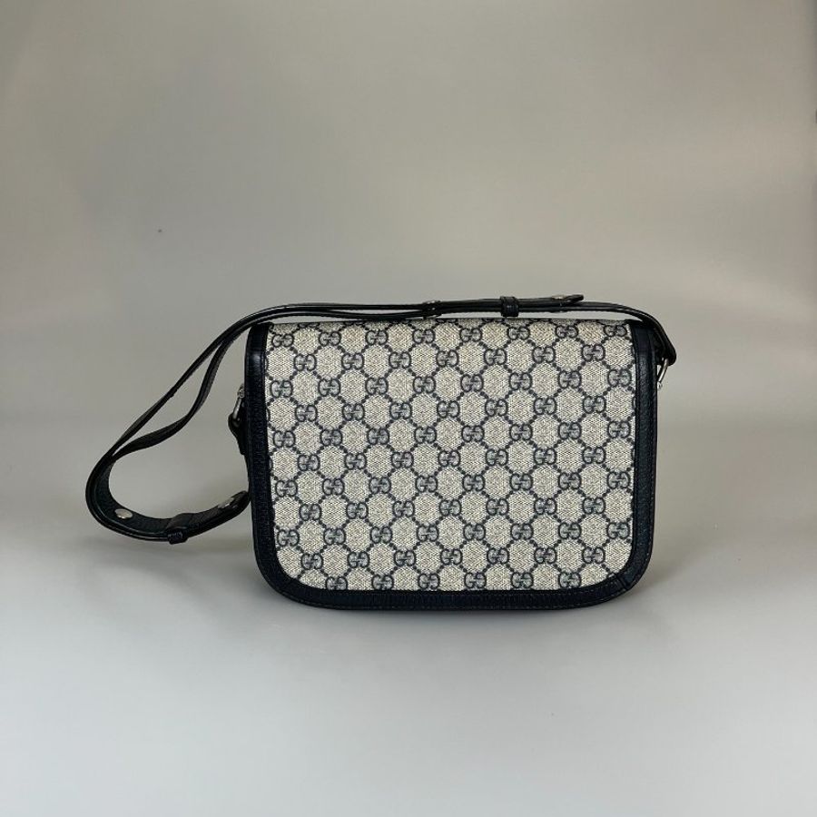 GUCCI 602201 藍色1955肩背包 小號-1