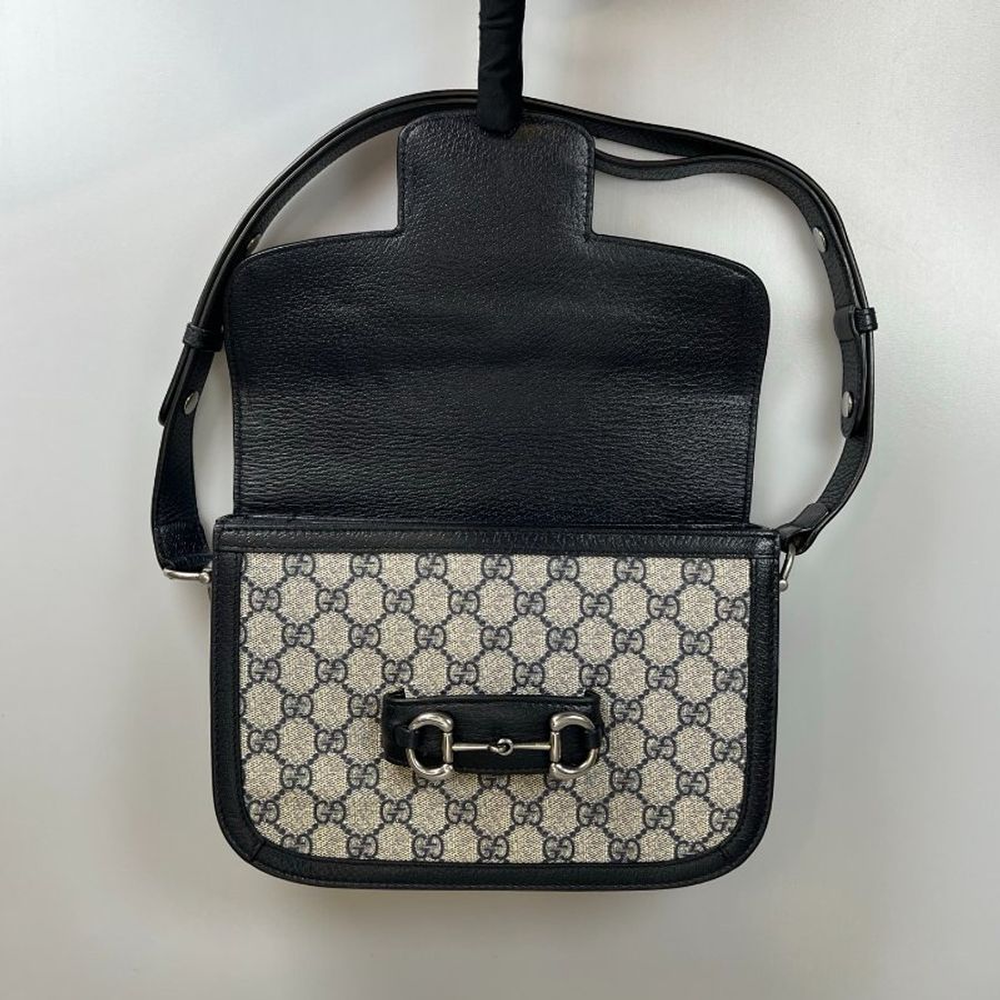 GUCCI 602201 藍色1955肩背包 小號-5