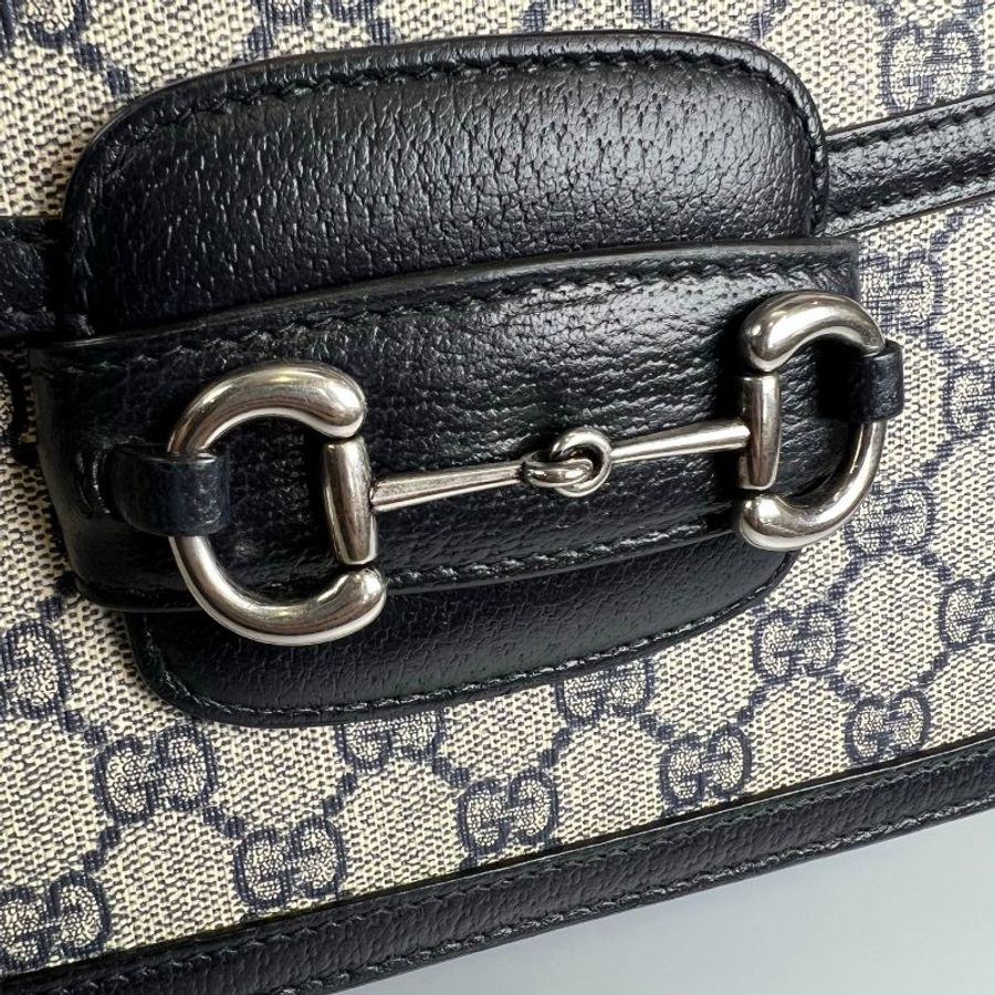 GUCCI 602201 藍色1955肩背包 小號-9
