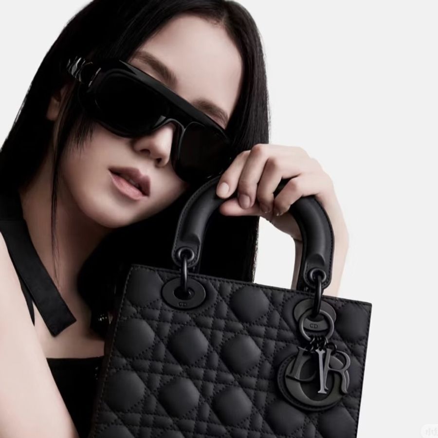 DIOR迪奧Lady Dior黑磨沙黛妃包So Black勳章肩帶#專櫃20多萬🍒-8