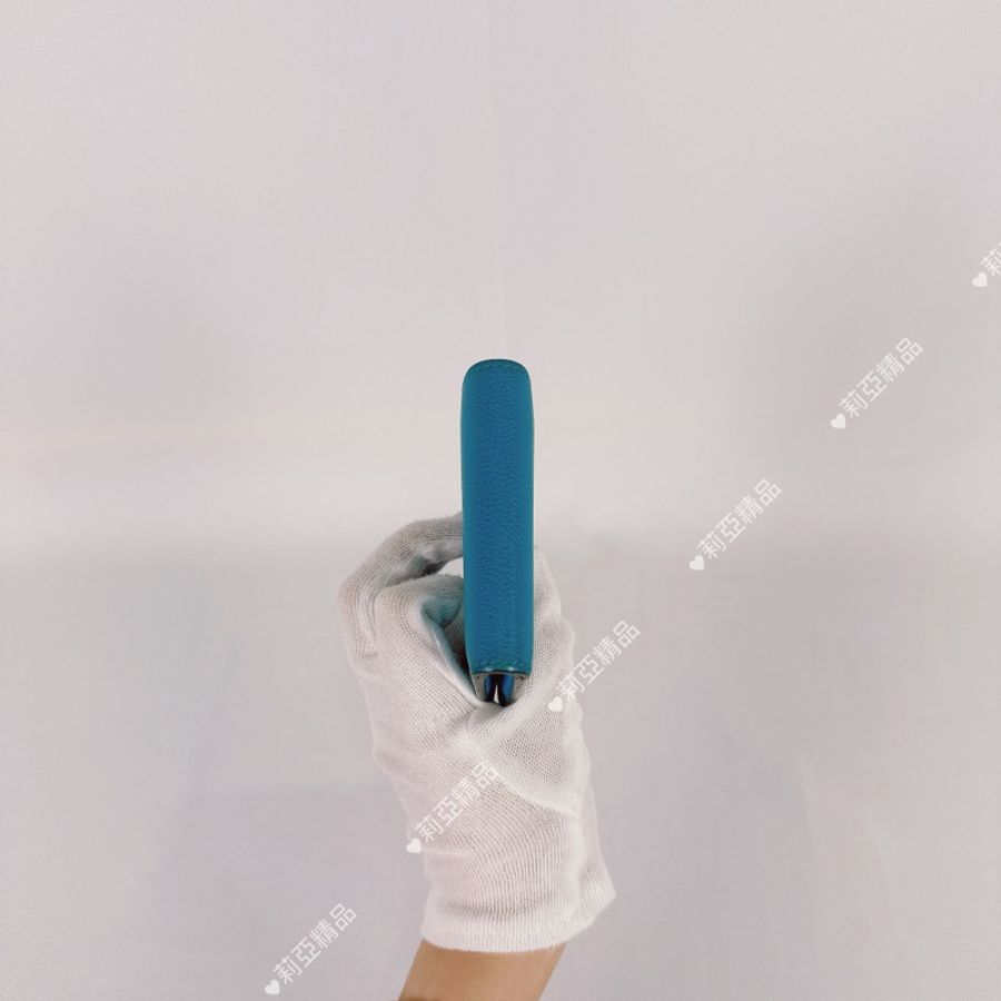 莉亞精品♡ Hermes 藍短夾 二手-7