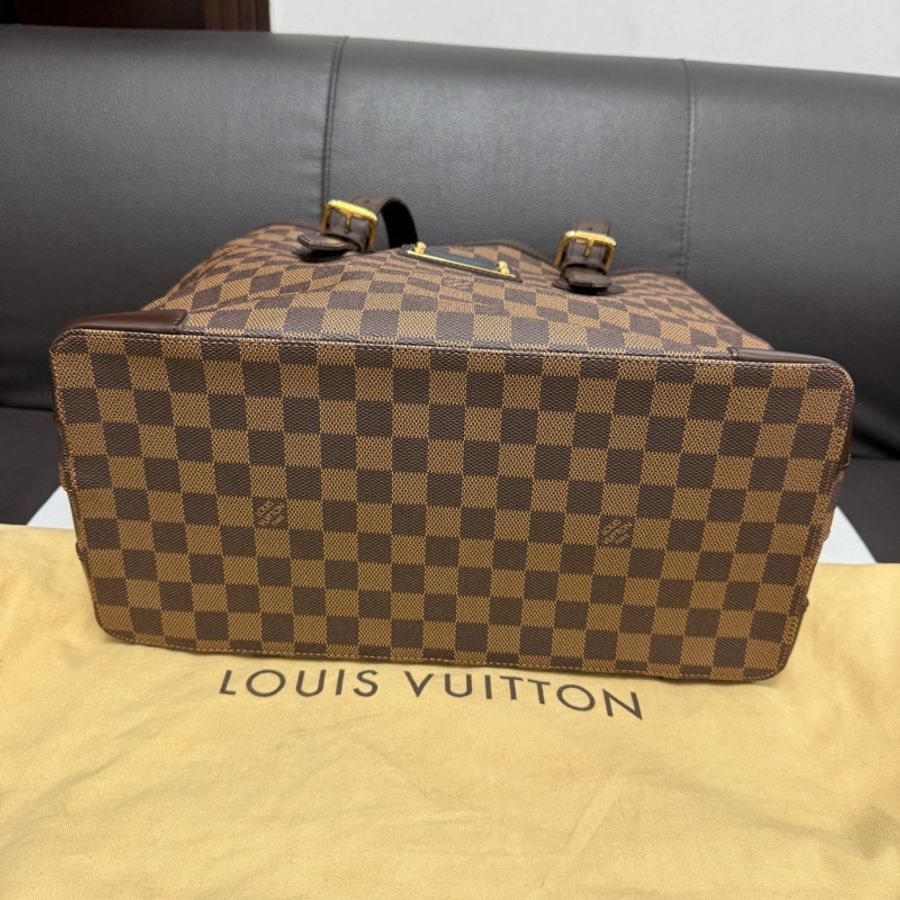 Louis Vuitton路易威登Hampstead棕色棋盤格托特包單肩包 尺寸:34×28×17.5-3