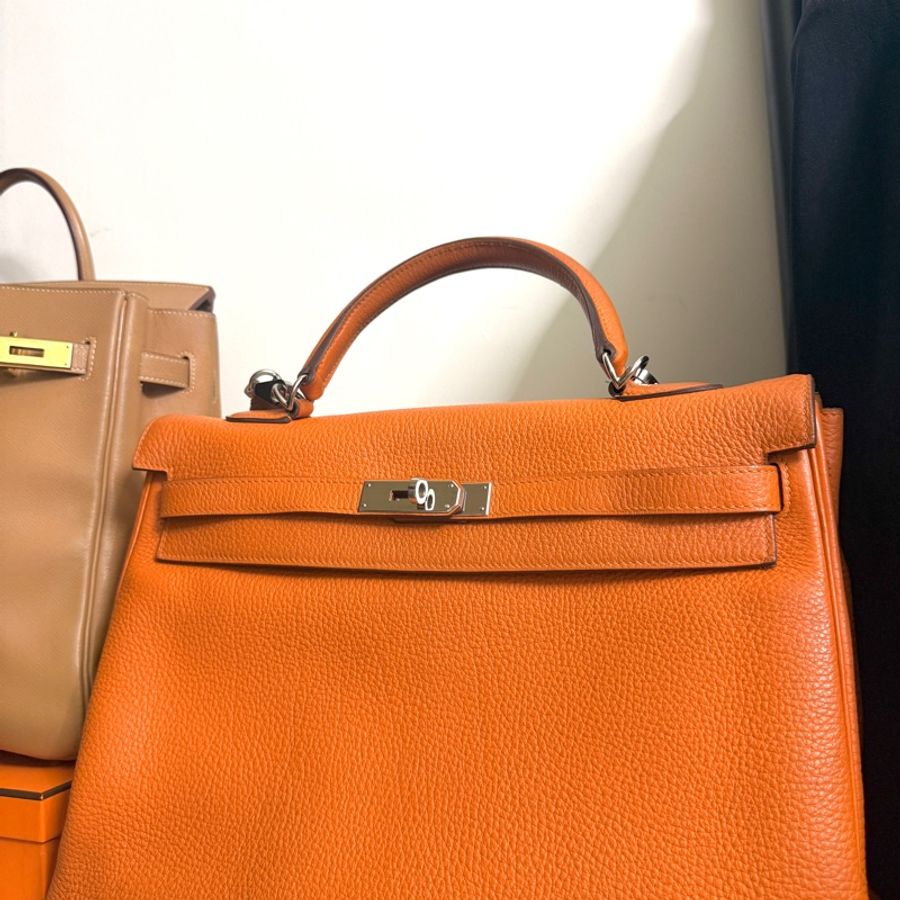HERMES KELLY35 愛馬仕橘❤️-1