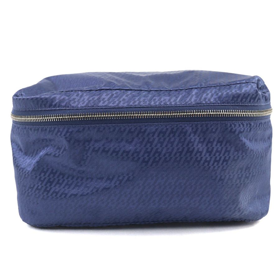 愛馬仕 Hermes Wousse de Voyage PM 100% 真絲手拿包,藍色,B 印章,法國製造,女士,強烈推薦 ◎-0