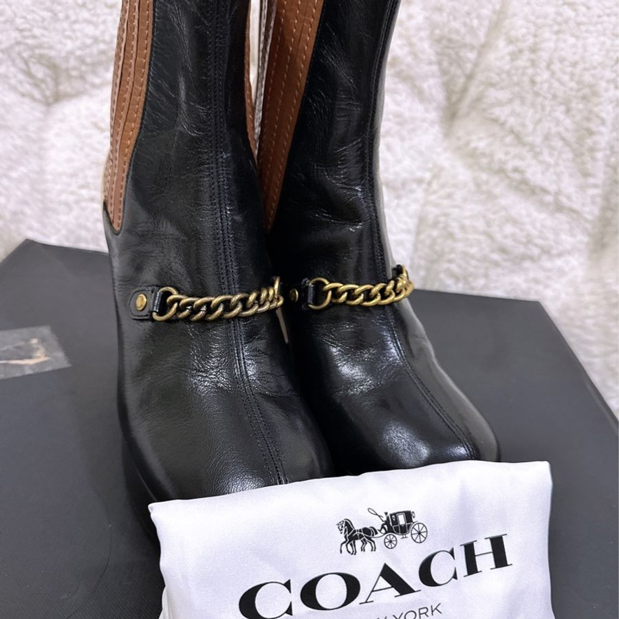 未使用coach 短筒靴（原價14300元）-11