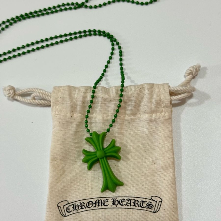 Chrome Hearts Silichrome Necklace 💚 克羅心樹脂項鍊-0