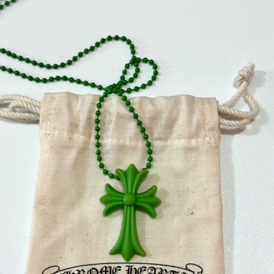 Chrome Hearts Silichrome Necklace 💚 克羅心樹脂項鍊-2