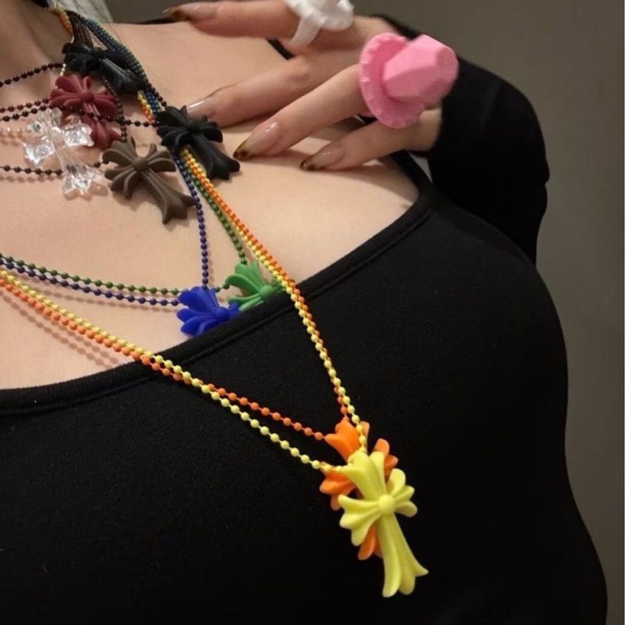 Chrome Hearts Silichrome Necklace 💚 克羅心樹脂項鍊-4