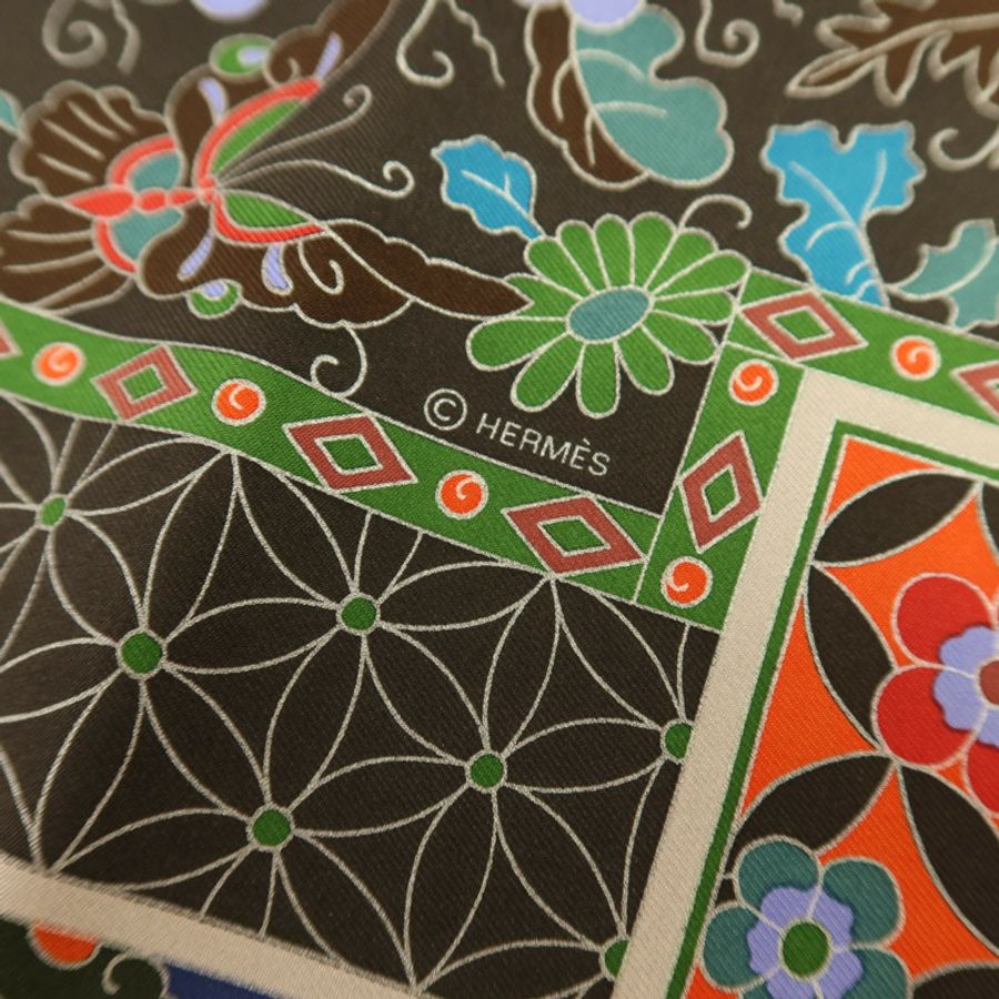 HERMES 絲質Scarf 90x90絲巾-6