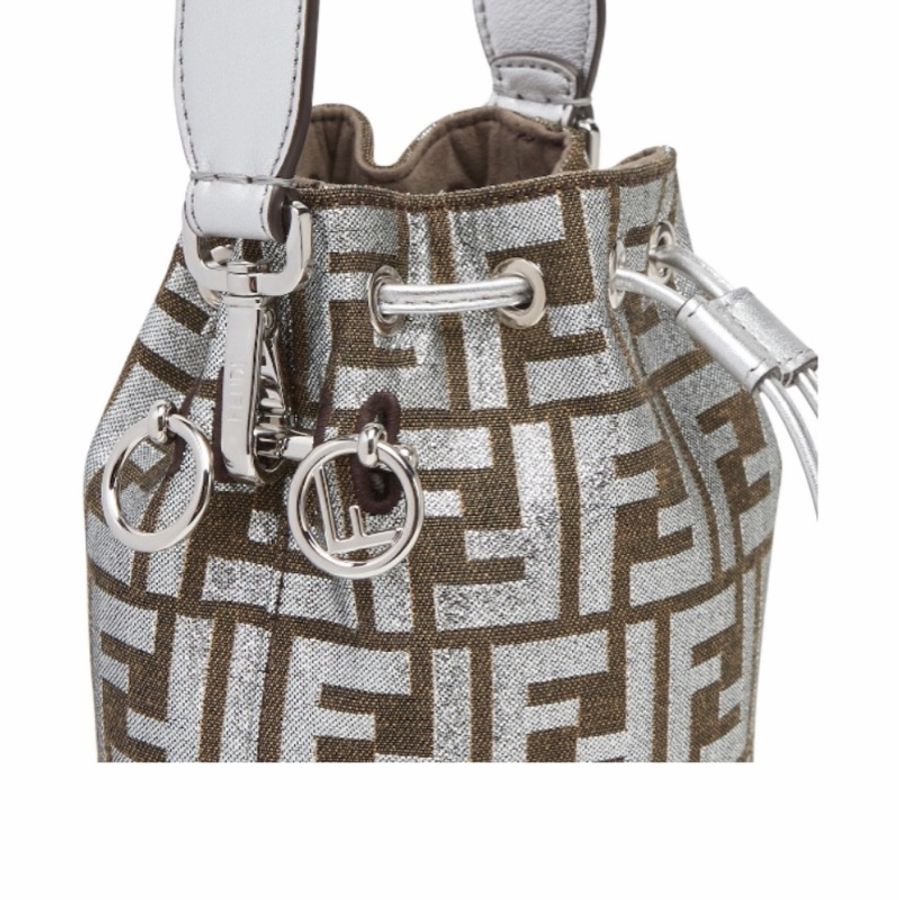 Fendi 女士 小號 Mon Tresor 水桶單肩包均碼碼MINI、12cm*10cm*18cm-4