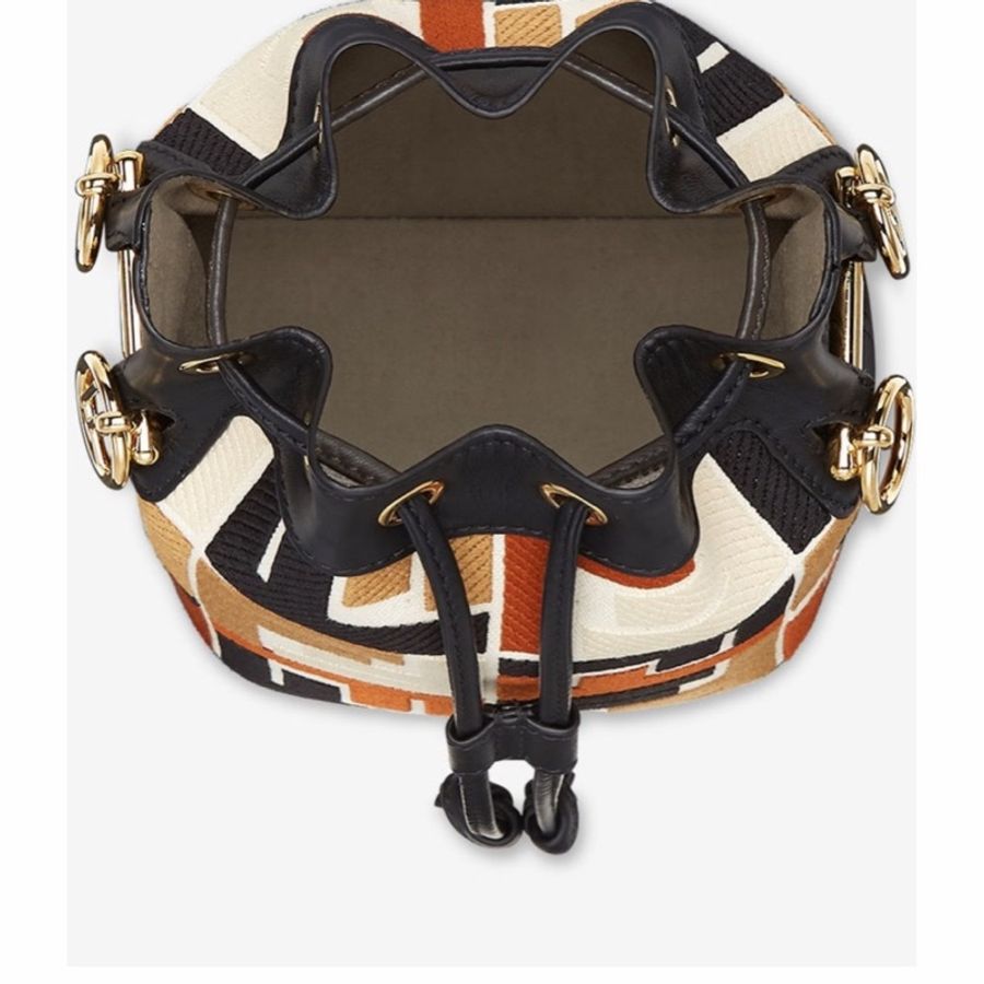 Fendi 女士 迷你 Mon Tresor 水桶單肩包均碼碼MINI、12cm*10cm*18cm-1