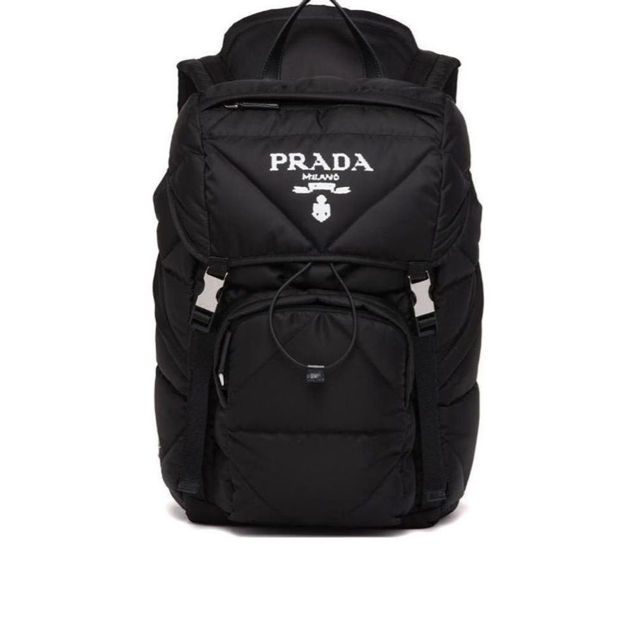 Prada 男士 logo標牌雙肩包均碼碼27X17X45CM-3