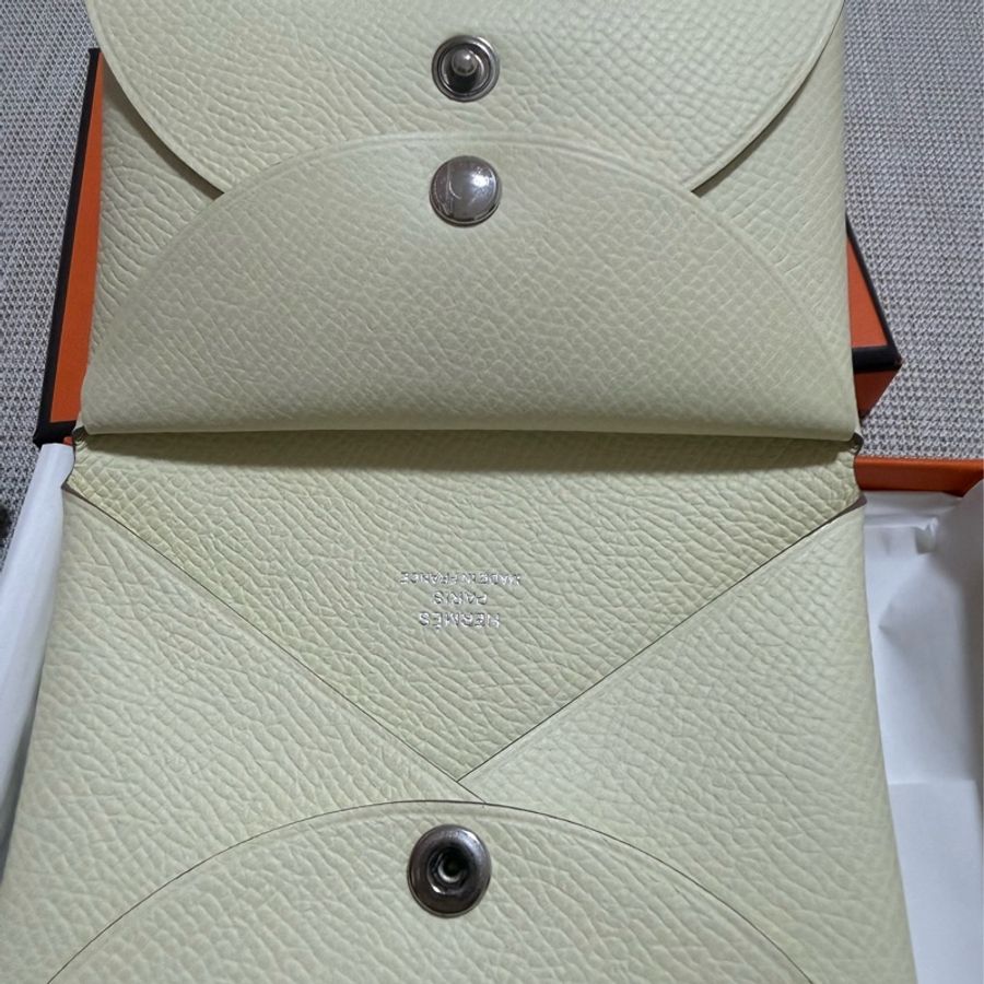 Hermès Calvi Duo Calvi duo 米爾頓黃 Jaune Milton W刻-1