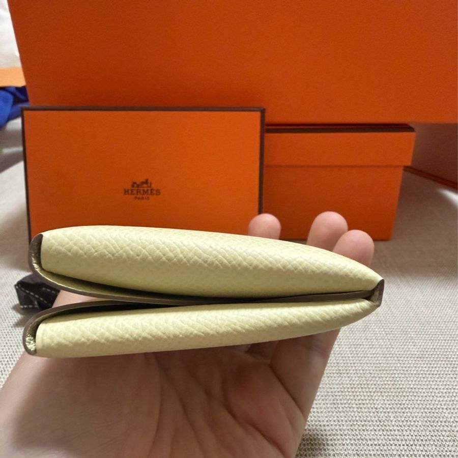 Hermès Calvi Duo Calvi duo 米爾頓黃 Jaune Milton W刻-3