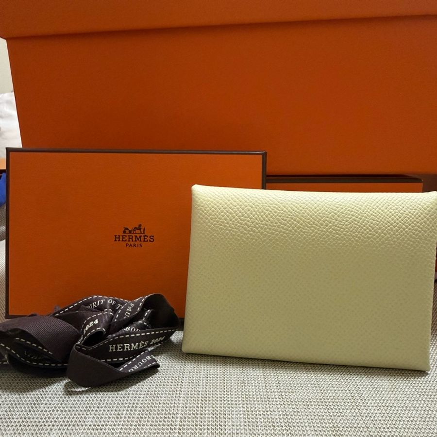 Hermès Calvi Duo Calvi duo 米爾頓黃 Jaune Milton W刻-4
