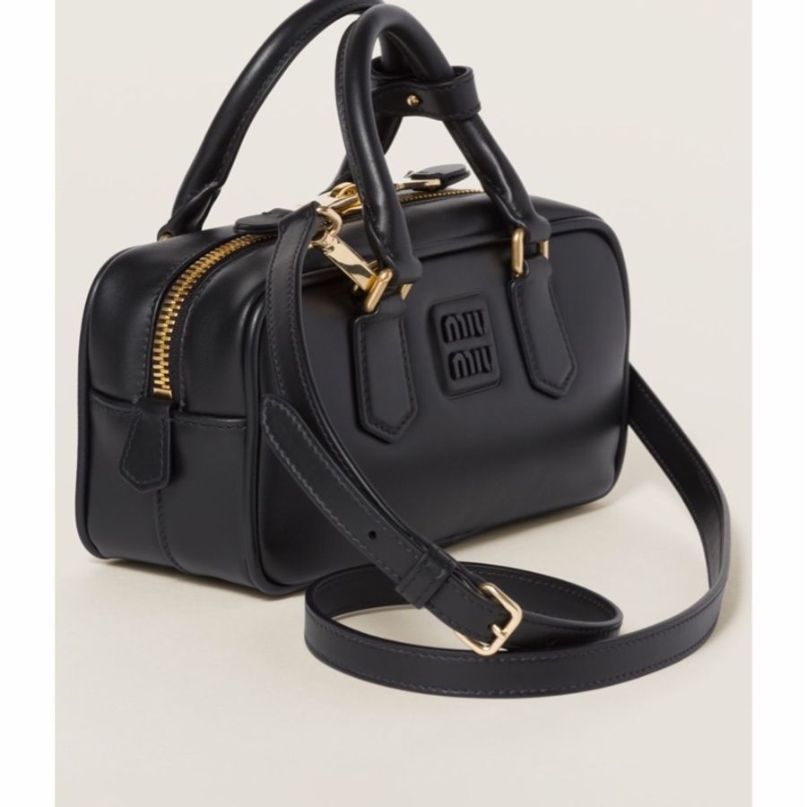 Miu Miu 女士 Arcadie小號徽標圖案單肩包均碼碼小號、22cm*7.5cm*10.5cm-3