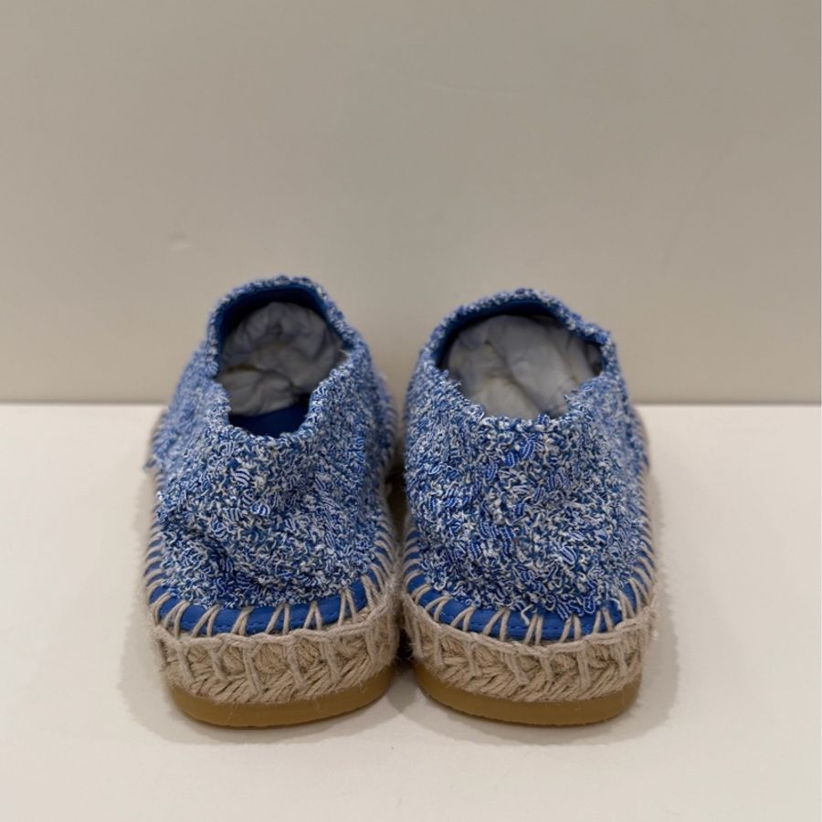 CHANEL 香奈兒漁夫鞋 藍白 38碼 99新-3