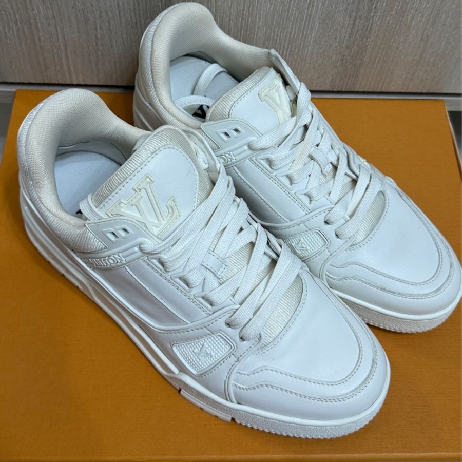 LV trainer 全白配色球鞋 運動鞋 女生38.5-39可穿-1