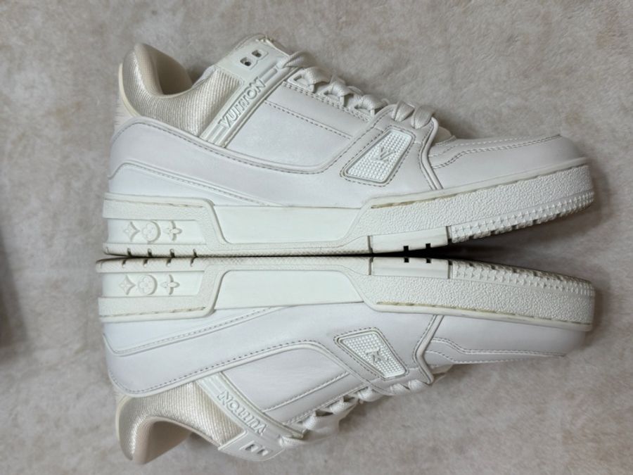 LV trainer 全白配色球鞋 運動鞋 女生38.5-39可穿-3