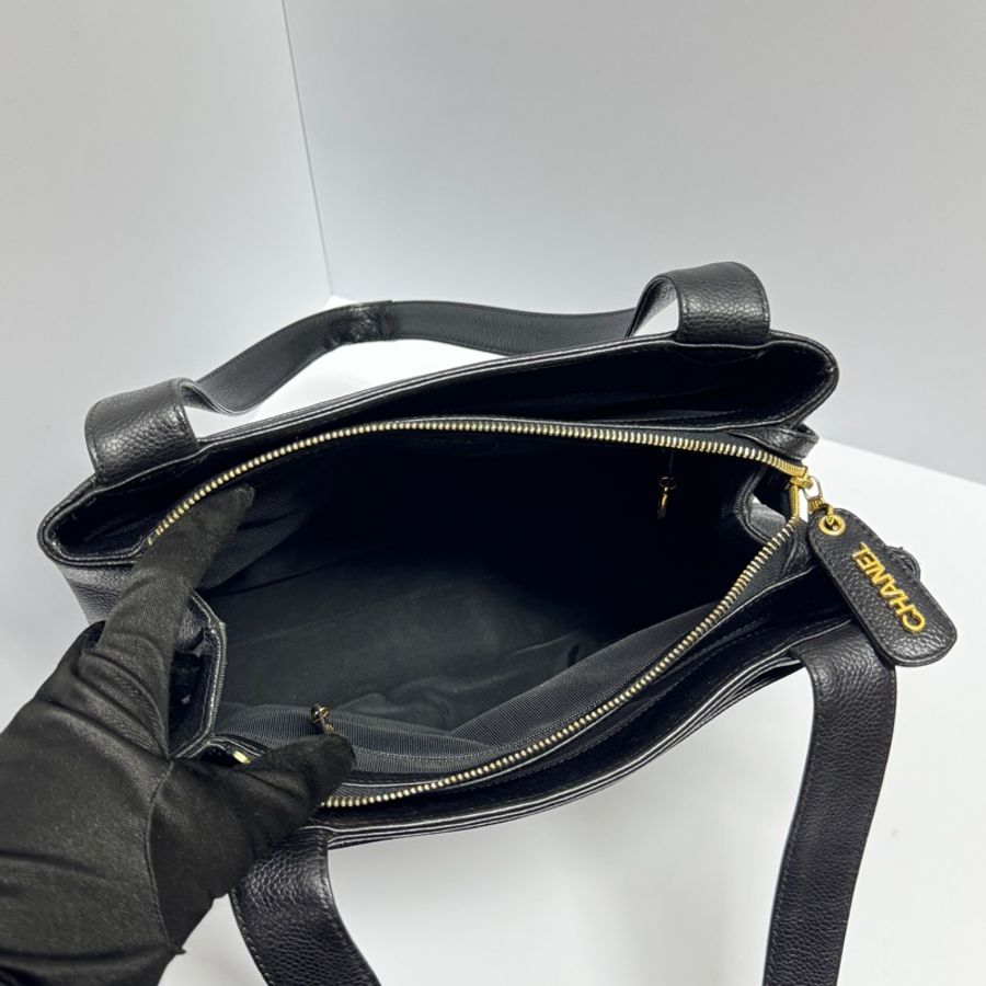 【超新‼️】Chanel 魚子醬牛皮 肩背托特包 (專櫃261,300)-9